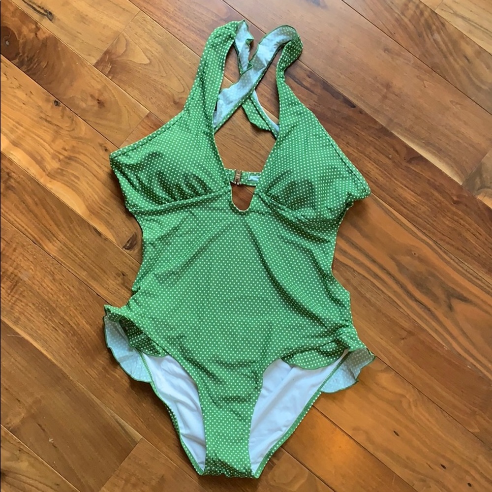 NWT Polka Dot Cupshe One Piece Swim Suit XL